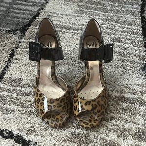 Söfft leopard print heels. Size 7.5